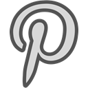 network, Logo, Social, Brand, pinterest DarkSlateGray icon