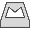Brand, Logo, Social, Mailbox, network Gainsboro icon