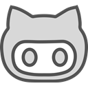 Logo, Social, Brand, network, Github Gainsboro icon