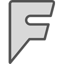 Logo, Social, Brand, Foursquare, network Gainsboro icon