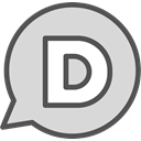 network, Logo, Social, Brand, Disqus Gainsboro icon