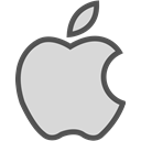 network, Apple, Logo, Social, Brand Gainsboro icon