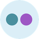 Social, Brand, network, Logo, flickr Lavender icon