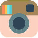 network, Logo, Social, Brand, Instagram PeachPuff icon