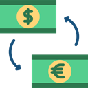 Dollar, Currency, exchange, finances, Business, Money, commerce, Coins, Euro, Business And Finance Icon