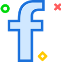 network, Logo, Facebook, Social, Brand Black icon