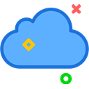 network, Logo, Social, icloud, Brand CornflowerBlue icon