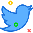 network, Logo, Social, Brand, twiter CornflowerBlue icon