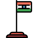 world, flag, India, flags, Country, Nation Black icon