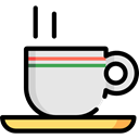 hot drink, Tea Cup, Food And Restaurant, Coffee, tea, food, mug Black icon