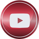 Social, youtube, media, Contact, web Brown icon