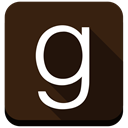 g, social media, Goodreads, Ebooks, Books, square Black icon