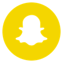 media, network, social media, Social, Circled, Snap chat, shapchat Gold icon