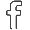 Facebook, social media Black icon