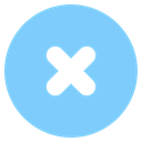 cross, Circle, delete, remove LightSkyBlue icon