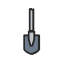 tool, work, garden, Farm, gardening, shovel Black icon