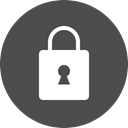Lock, secure, security, Safe, Circle, privacy DarkSlateGray icon