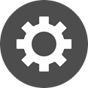 Gear, preferences, settings, Cog, Circle, customize DarkSlateGray icon