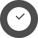 time management, Clock, deadline DarkSlateGray icon
