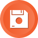 save, Disk, Floppy, Data, storage Tomato icon