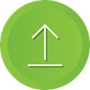 Direction, uploading, Arrow, Up, upload, navigation YellowGreen icon