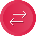 Arrows, switch, swap, Orientation, Direction Crimson icon