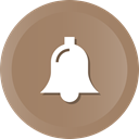 Alert, bell, christmas, notification, church Gray icon