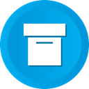 storage, Archive, Box, Data, File DeepSkyBlue icon