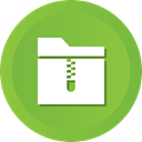 Compressed, Archive YellowGreen icon