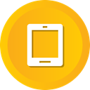 Communication, Appliance, technology, ipad, electronics, Tablet, Hand Orange icon