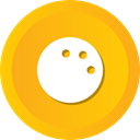 Game, Ball, pin, sports, Bowling Orange icon