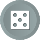 Game, line, Casino, Bet, dices, lodo LightSlateGray icon