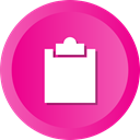 Clipboard, Board, Form, Poll, survey, Clip, Buffer DeepPink icon