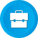 portfolio, Bag, case, suitcase, Business, Briefcase, job DeepSkyBlue icon