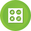 calculate, calculation, calculator, Business, education, math YellowGreen icon