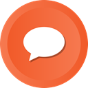 Bubble, speech, Comment, Chat, talk Tomato icon