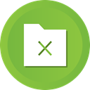 Data, files, Folder, Exit, delete, remove YellowGreen icon