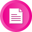 File, Archive, Attach, document, Edit, paper, contract DeepPink icon