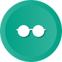 Glasses, Eye, optical, spectacles, fashion, Optic LightSeaGreen icon