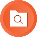 search, files, storage, Folder Tomato icon