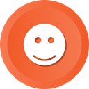 happy, smile, Like, Emoji, feeling, Smileys, emotn Tomato icon