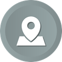 location, pin, place, Map, navigation, Gps LightSlateGray icon