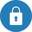 Blue, Lock, secure, privacy, security, Safe, Circle SteelBlue icon