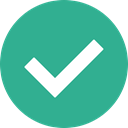 checkmark, Checkbox, confirm, Check, yes, success, Approved LightSeaGreen icon