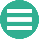 green, list, stack, navigation, menu, hamburger LightSeaGreen icon
