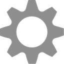 Cog, Gear, preferences, settings Gray icon