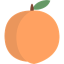 Fruit, Peach SandyBrown icon