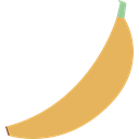 Fruit, Banana SandyBrown icon