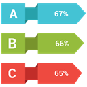 Business, Bar chart, Bar, chart, graph MediumTurquoise icon