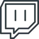 media, Logo, Social, Twitch DarkSlateGray icon